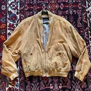 VINTAGE made in Italy suede bomber jacket